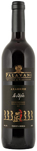 Красное Полусладкое Вино Palavani Akhasheni Black Label 0.75 л