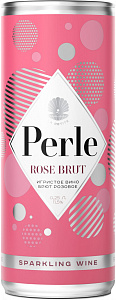 Розовое Брют Игристое вино La Petite Perle Rose Brut Can 0.25 л