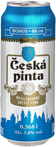 Пиво Ceska Pinta Nefiltrovane Can 0.568 л