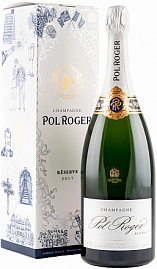 Шампанское Pol Roger Brut Reserve 1.5 л Gift Box