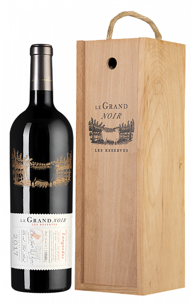 Вино Le Grand Noir Les Reserves 2017 г. 0.75 л Gift Box