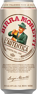 Пиво Birra Moretti L'Autentica Can 0.5 л