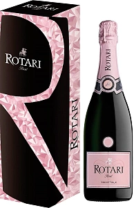 Розовое Брют Игристое вино Rotari Rose Brut 0.75 л Gift Box