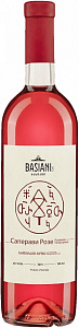 Розовое Полусухое Вино Basiani Saperavi Rose 0.75 л