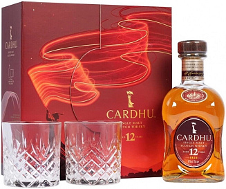 Виски Cardhu 12 Years Old 2 Glasses 0.7 л в подарочной упаковке