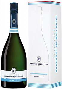 Белое Брют Шампанское Besserat de Bellefon Extra Brut 0.75 л в подарочной упаковке