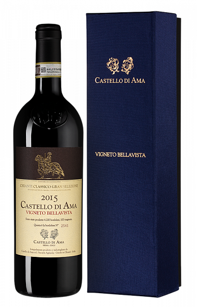 Вино Chianti Classico Gran Selezione Vigneto Bellavista 2015 г. 0.75 л Gift Box