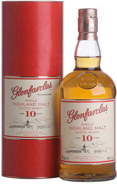 Виски Glenfarclas 10 Year Old Single Malt Scotch 0.7 л Gift Box