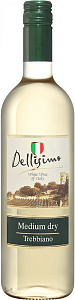 Белое Полусухое Вино Dellisimo Trebbiano Medium Dry 0.75 л