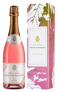 Розовое Брют Игристое вино Cremant de Bourgogne Brut Terroir des Fruits Rose 0.75 л Gift Box