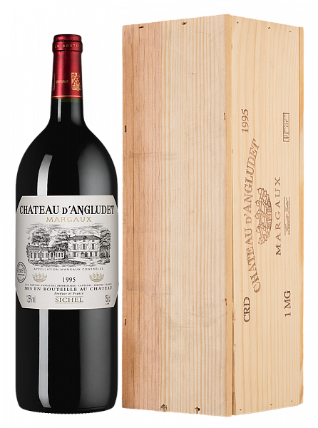 Вино Chateau d'Angludet 1995 г. 1.5 л Gift Box