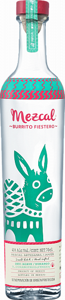 Мескаль Burrito Fiestero Joven Cenizo 0.7 л