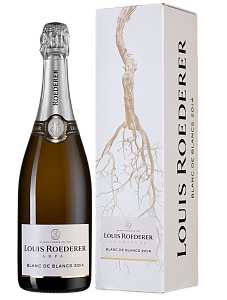 Белое Брют Шампанское Louis Roederer Brut Blanc de Blancs 2014 г. 0.75 л Gift Box Grafika
