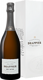 Игристое вино Drappier Nature Zero Dosage Champagne AOC Organic 0.75 л Gift Box