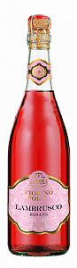 Розовое Полусладкое Игристое вино Fiorino d'Oro Lambrusco Rosato 0.75 л
