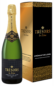 Белое Брют Игристое вино Tresors de Loire 0.75 л Gift Box
