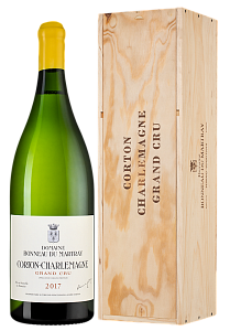 Белое Сухое Вино Corton-Charlemagne Grand Cru Bonneau du Martray 2017 г. 3 л Gift Box