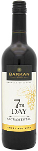 Красное Сладкое Вино Barkan 7th Day Sacramental 0.75 л