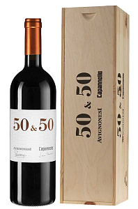 Красное Сухое Вино 50 & 50 2017 г. 1.5 л Gift Box