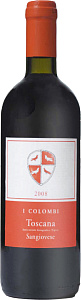 Красное Сухое Вино I Colombi Toscana Sangiovese 0.75 л