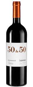 Красное Сухое Вино 50 & 50 2016 г. 0.75 л