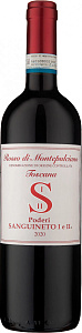 Красное Сухое Вино Poderi Sanguineto I e II Rosso di Montepulciano DOC 0.75 л