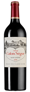 Красное Сухое Вино Chateau Calon Segur 2016 г. 0.75 л