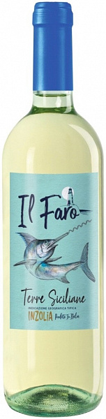 Вино Il Faro Inzolia Sicilia 0.75 л