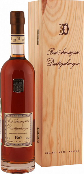 Арманьяк Dartigalongue Bas Armagnac 1965 г. 0.5 л Gift Box