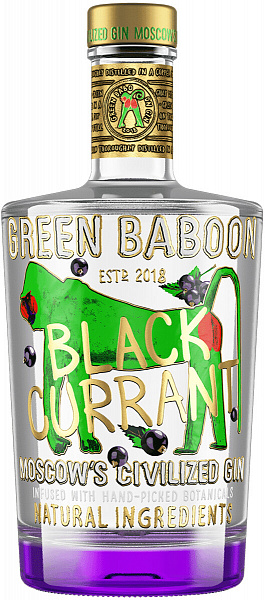 Джин Green Baboon Black Currant 0.5 л