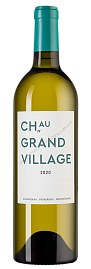 Вино Chateau Grand Village Blanc 2020 г. 0.75 л