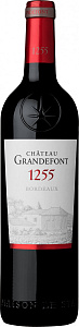 Красное Сухое Вино Chateau Grandefont 1255 Bordeaux AOC 0.75 л