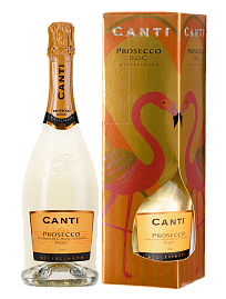 Игристое вино Canti Prosecco Romantic 0.75 л в подарочной упаковке