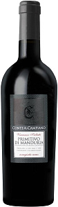 Красное Полусухое Вино Conte di Campiano Primitivo di Manduria DOC 0.75 л