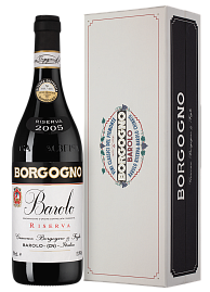 Вино Barolo Riserva Borgogno 2005 г. 0.75 л Gift Box