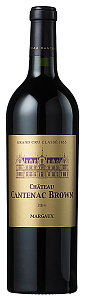 Красное Сухое Вино Chateau Cantenac Brown Grand Cru Classe Margaux AOC 2014 г. 0.75 л