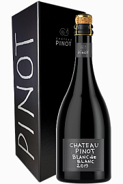 Игристое вино Chateau Pinot Blanc de Blanc Extra Brut 2019 г. 0.75 л Gift Box