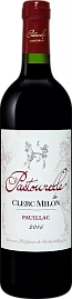 Вино Pastourelle de Clerc Milon Pauillac AOC 2015 г. 0.75 л