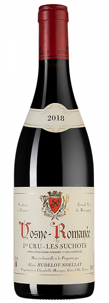 Вино Vosne-Romanee Premier Cru Les Suchots Domaine Hudelot-Noellat 2018 г. 0.75 л