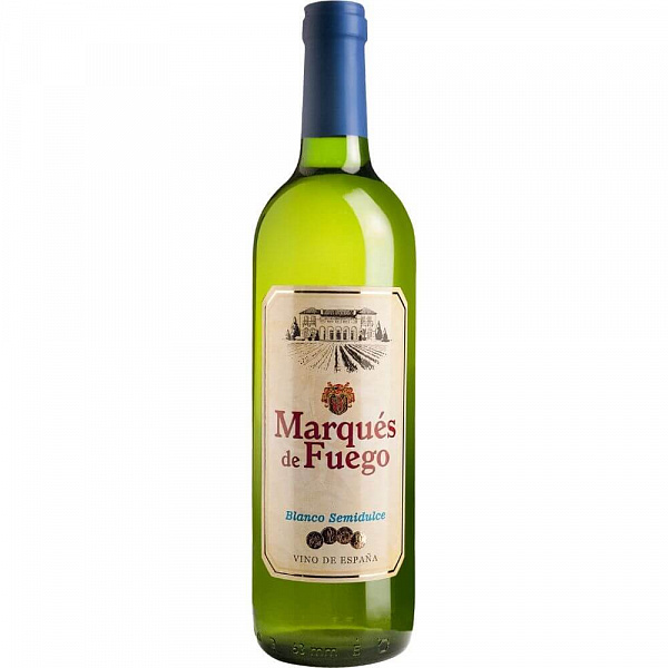 Вино Marques de Fuego Blanco Semi-Sweet 2021 г. 0.75 л