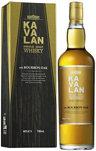 Виски Kavalan Single Malt Ex-Bourbon Oak 0.7 л в подарочной упаковке