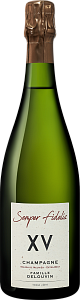 Белое Экстра брют Шампанское Semper Fidelis XV Solera de Meunier Extra Brut Champagne AOC Famille Delouvin 0.75 л
