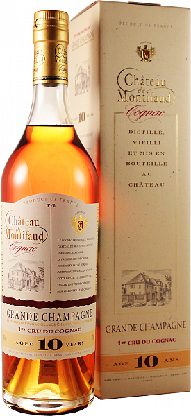 Коньяк Grande Champagne AOC Premier Cru Chateau de Montifaud 10 Years Old 0.7 л Gift Box