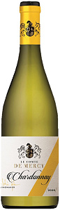 Белое Сухое Вино Le Comte de Mercy Chardonnay 0.75 л
