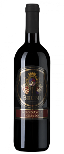 Красное Полусухое Вино Bruni Nero d'Avola 2017 г. 0.75 л