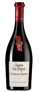 Красное Сухое Вино Chemin des Papes Cotes-du-Rhone Rouge 2019 г. 0.75 л