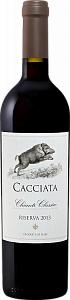 Красное Сухое Вино Cacciata Riserva Classico 2016 г. 0.75 л