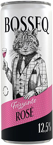 Розовое Сухое Игристое вино Bosseq Frizzante Rose Can 0.25 л