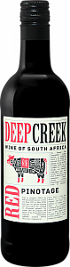 Красное Сухое Вино Deep Creek Pinotage 2020 г. 0.375 л