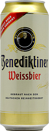 Пиво Benediktiner Weissbier Can 0.5 л